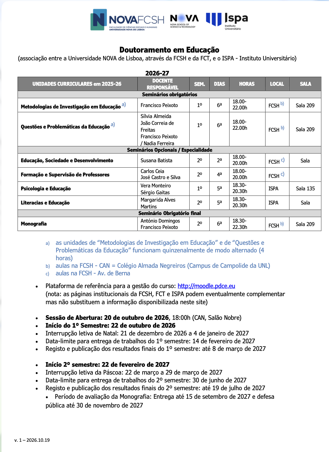 PDCE 26-27 Plan
